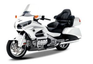 MOTO TAXI GOLDWING sur fond blanc