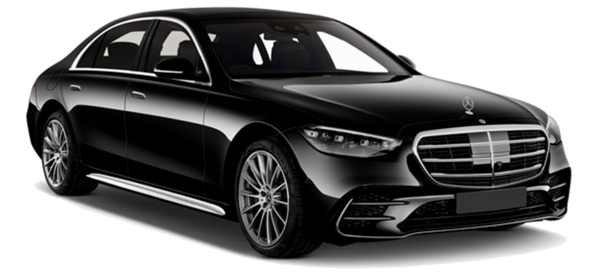 mercedes classe s sur fond blanc