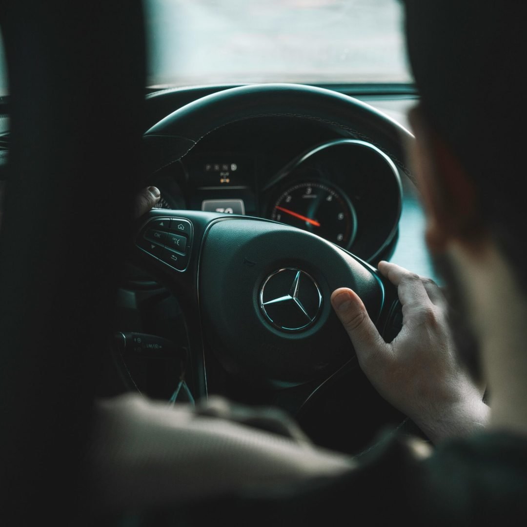 focus sur le volant mercedes